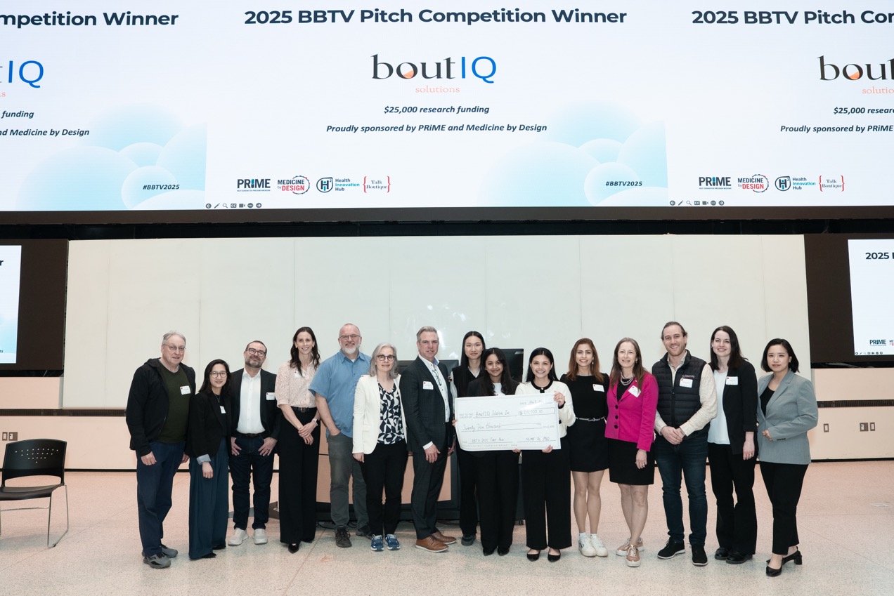 BoutIQ Solutions Inc., the 2025 BBTV Grand Prize winner at the 2025 Biotech Venture Pitch Competition.